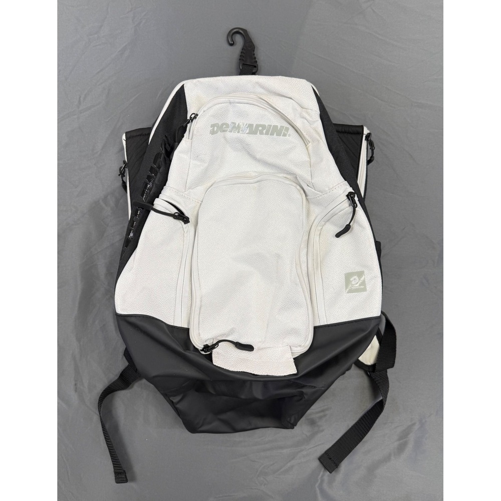 DeMarini Voodoo Baseball Softball Bat Backpack White Black Athletic Gear Bag